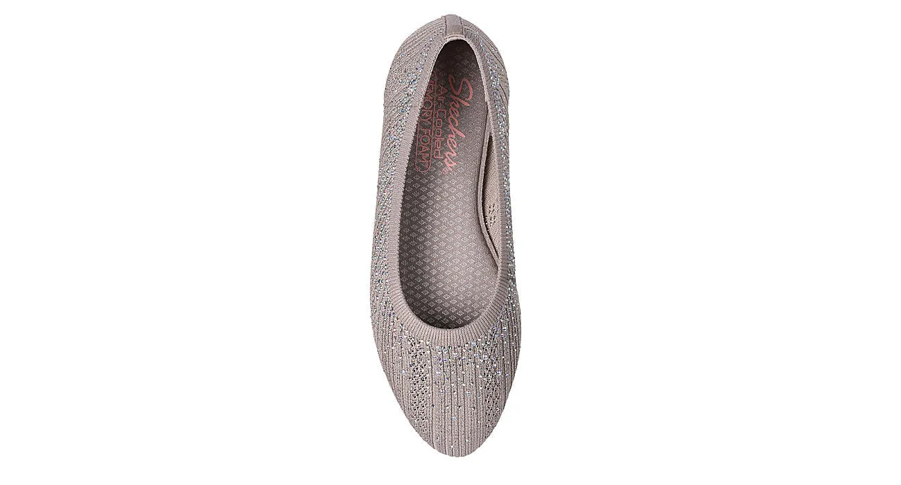 Skechers Women's Cleo 2.0-Glitzy Daze Ballet Flat