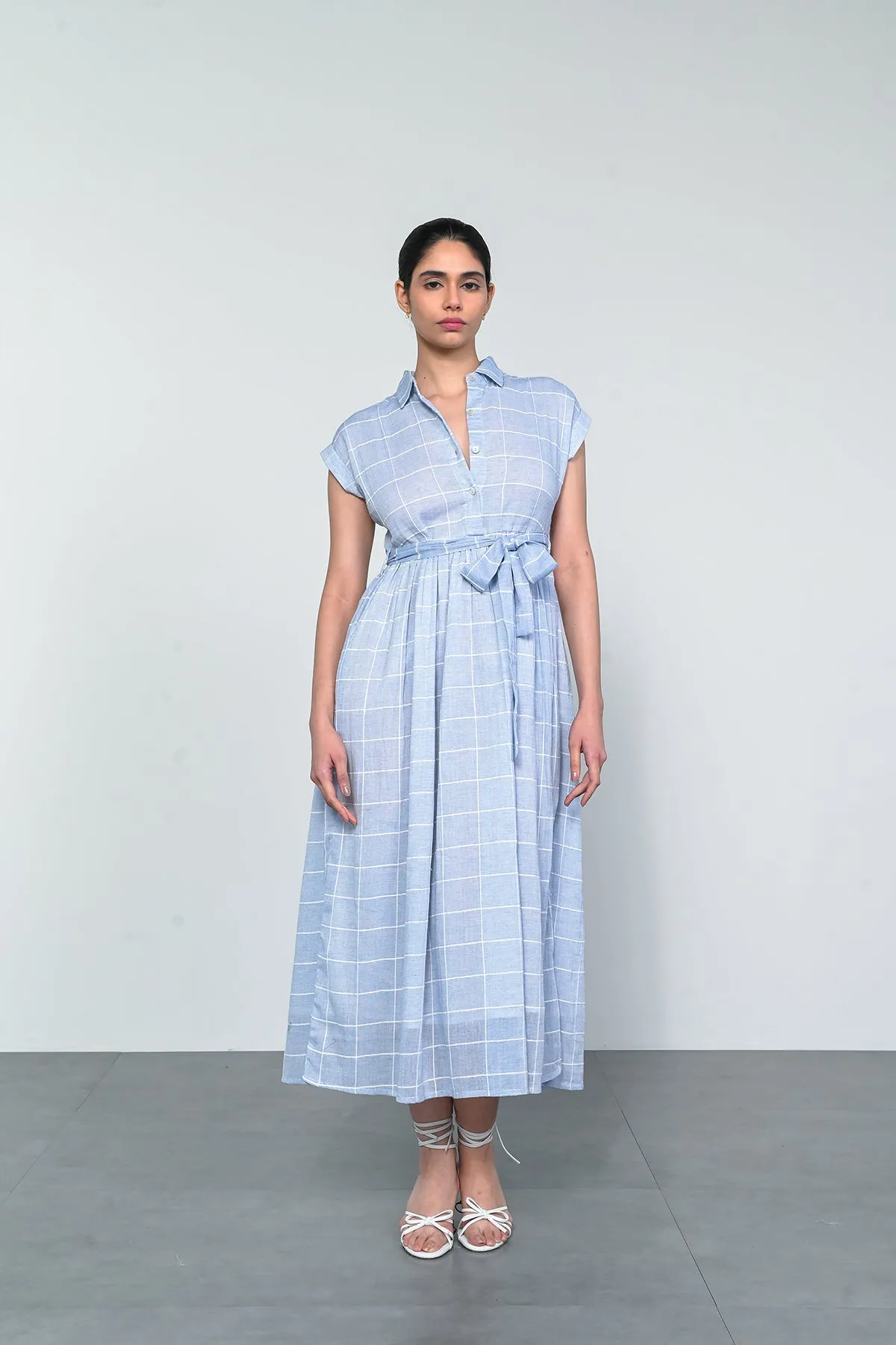 SKY SHIRT DRESS