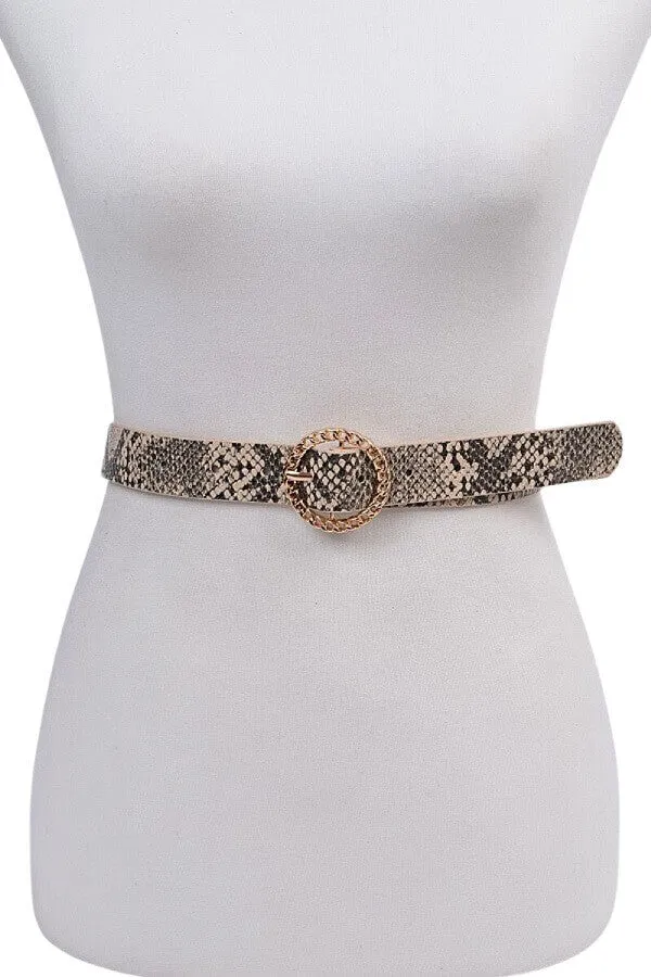 Snazzy Snake Skin Belt