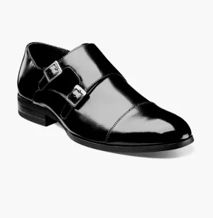 Stacy Adams Gordon Cap Toe Monk Strap Dress Shoes