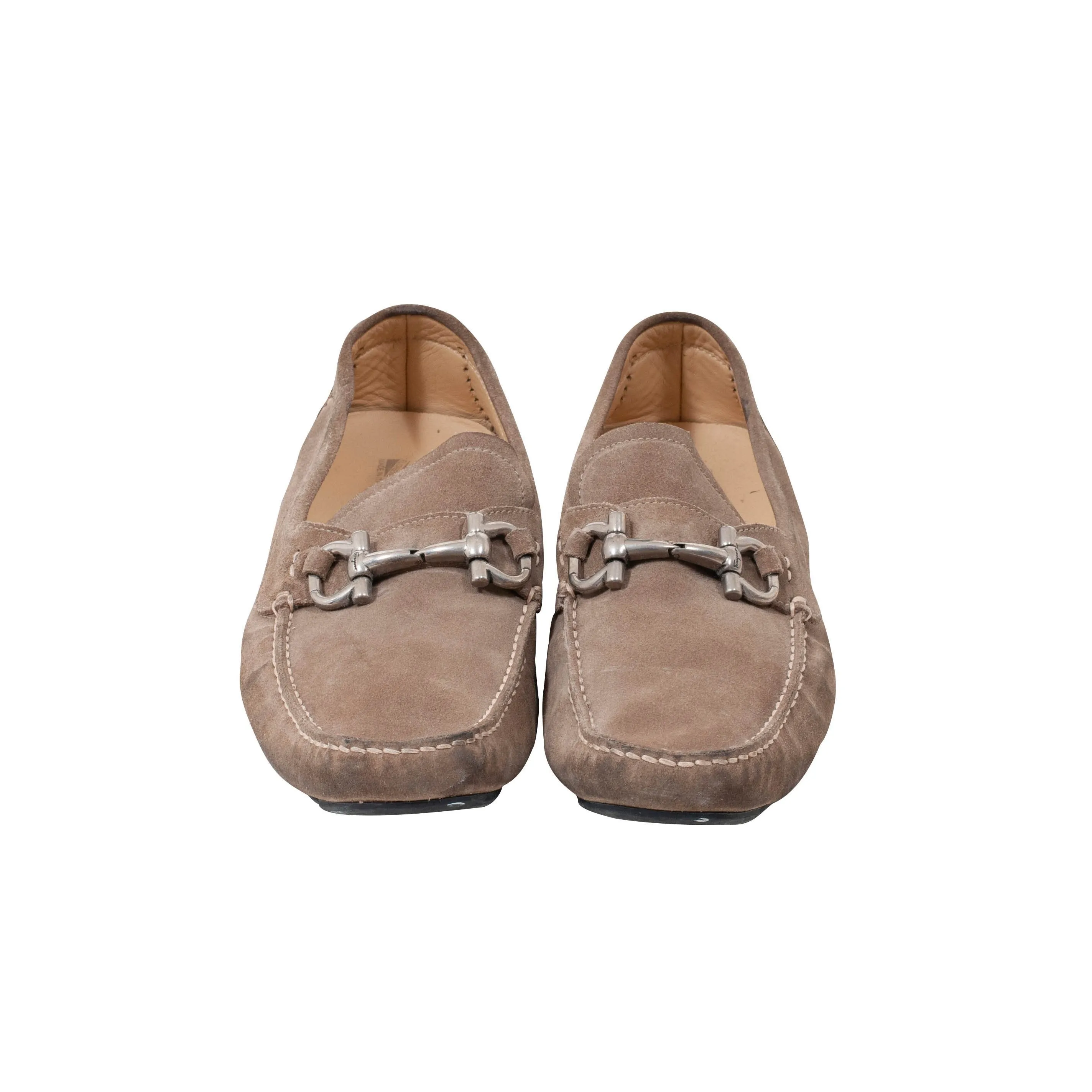 Suede Gancini Driver Moccasin