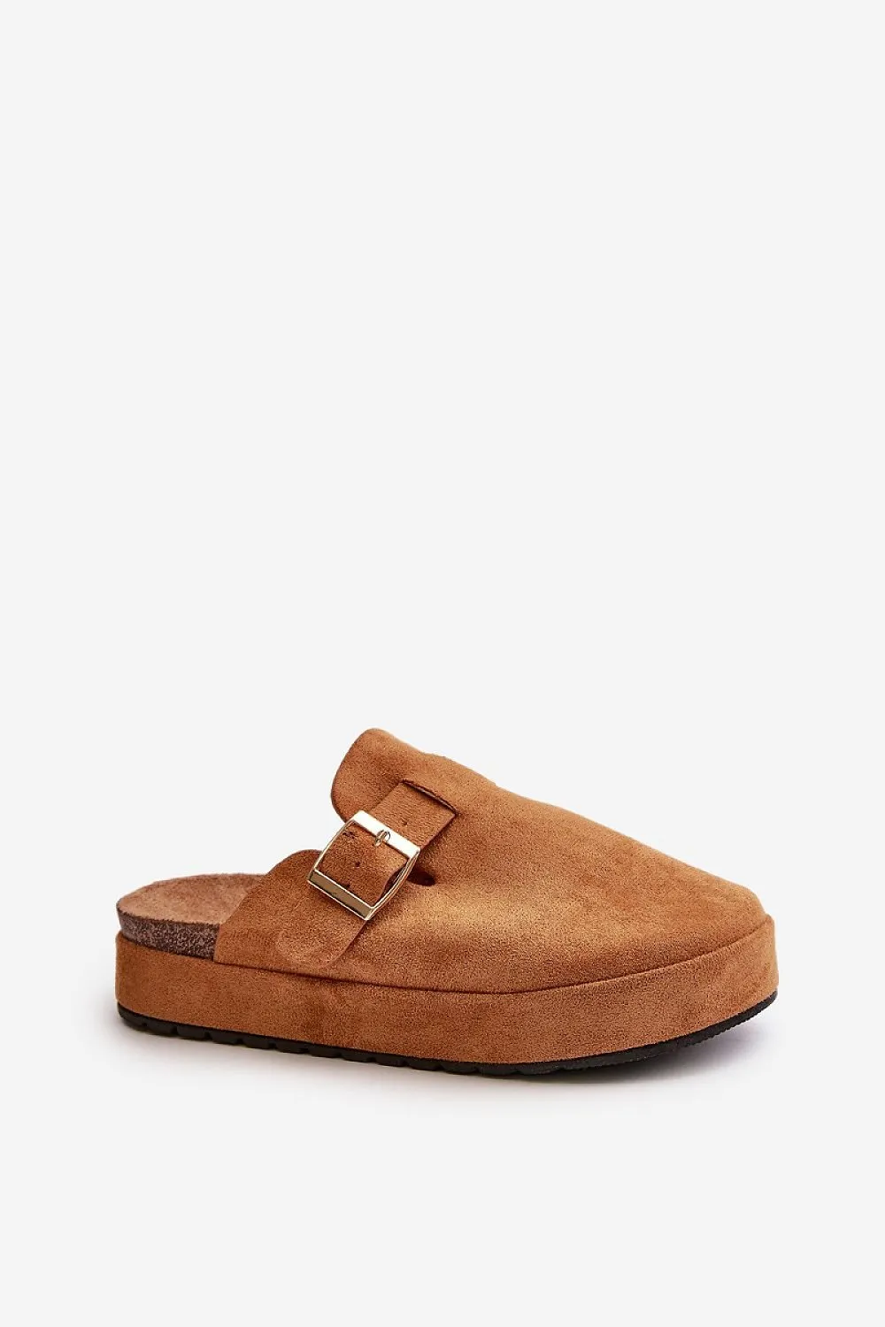 TEEK - Belt Strap Corked Slippers