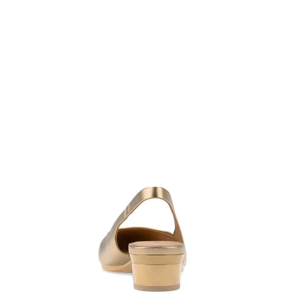 The Slingback - Matte Gold Flat