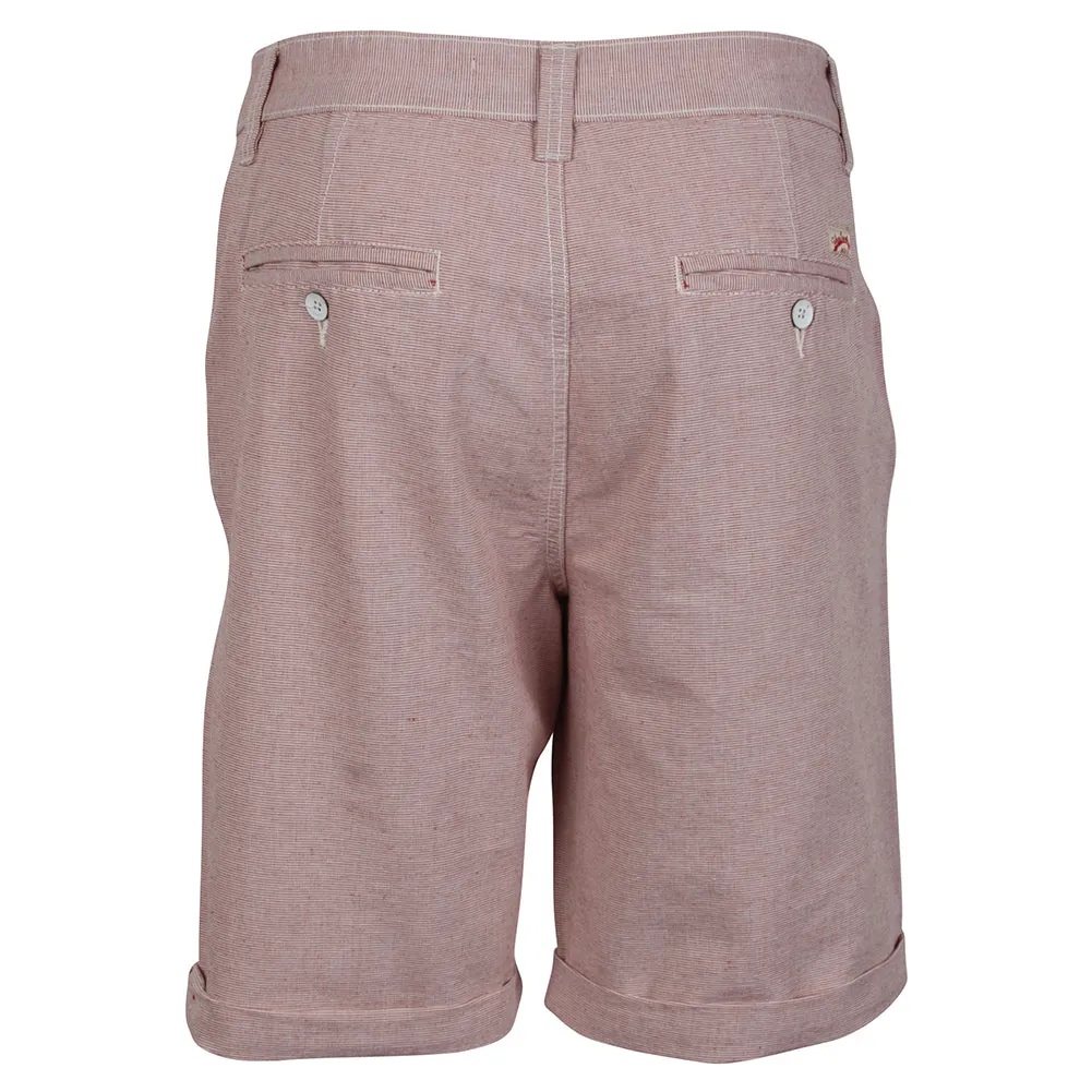 Tokyo Laundry Maurice Cotton Chino Shorts in Red