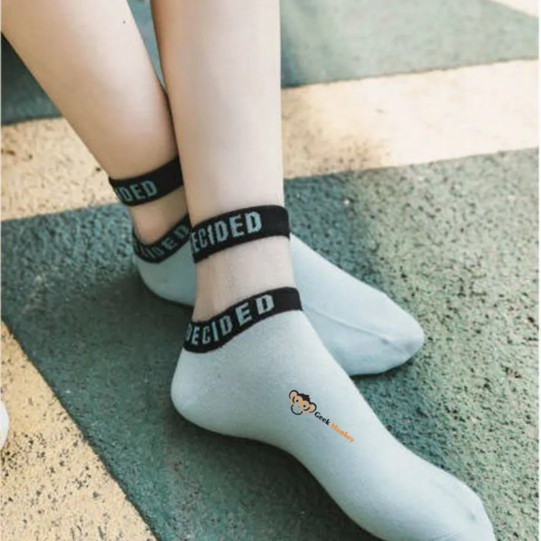 Transparent Band Socks Breathable - "Decided"