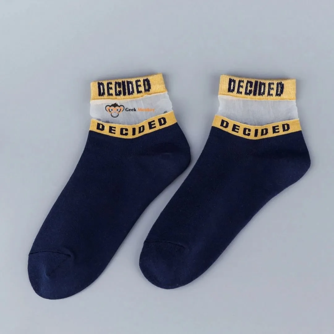 Transparent Band Socks Breathable - "Decided"