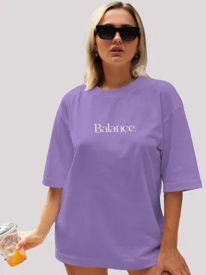 Unisex balance typography T-shirt