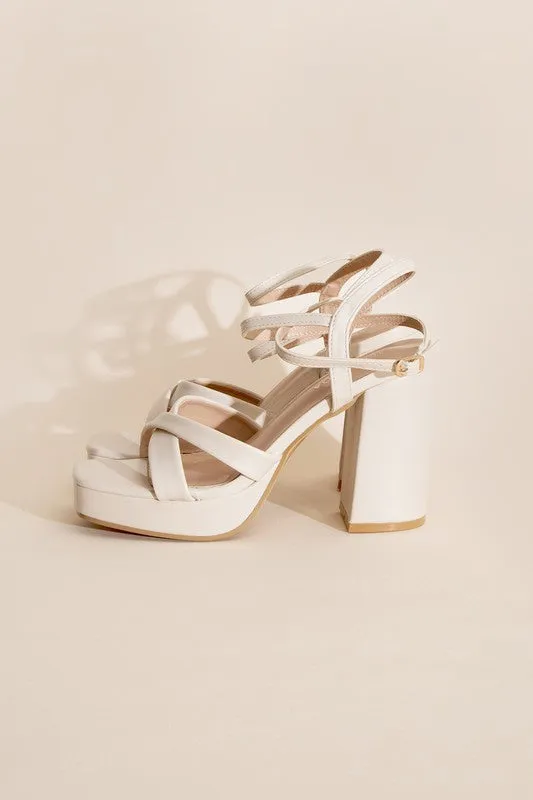 VALOR Cross Ankle Strap Heels