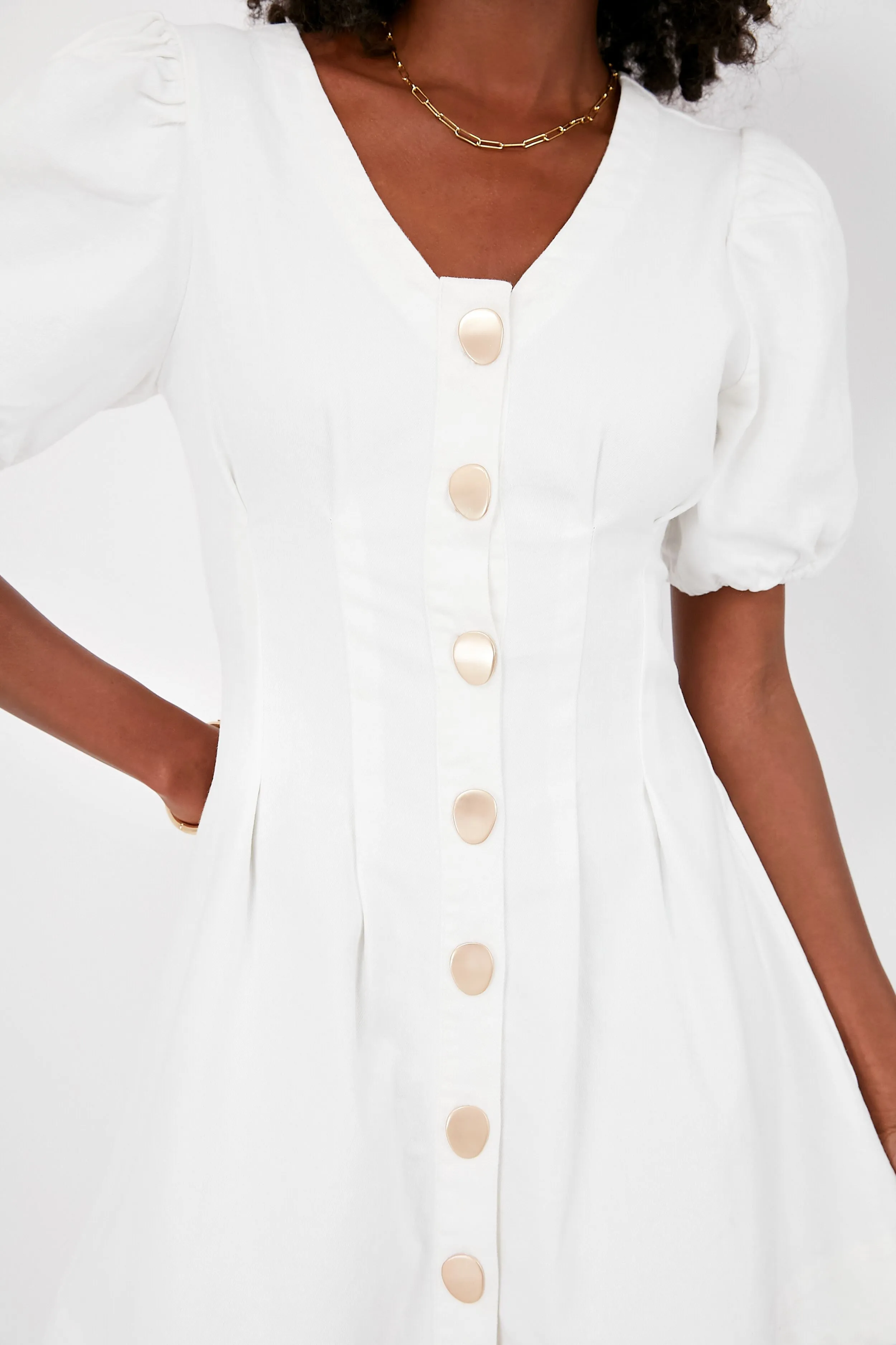 White Denim Emelia Mini Dress